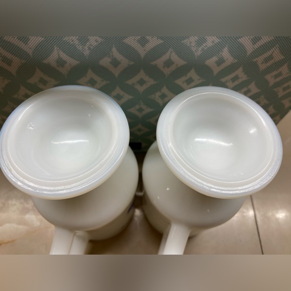Set of 2 Collectible Milkglass pedestal mugs Walt Disney World “Mom” and “Dad” - Picture 7 of 8